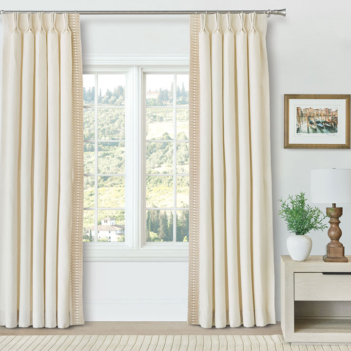 San Savino Border Curtain Panel | Eastern Accents