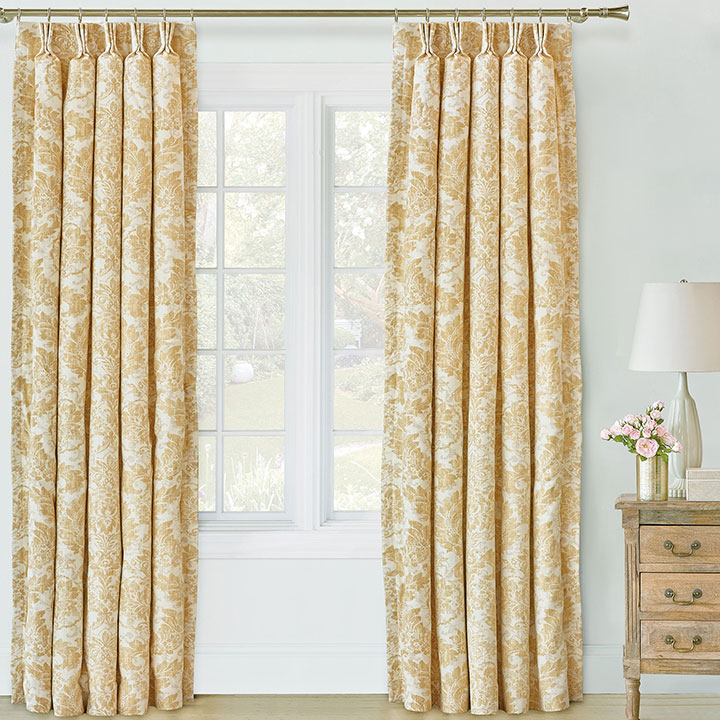 Sabelle Damask Curtain Panel | Eastern Accents