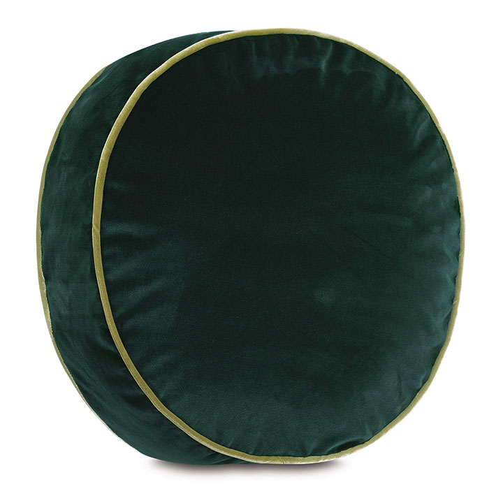 Uma Tambourine Decorative Pillow In Emerald Eastern Accents 