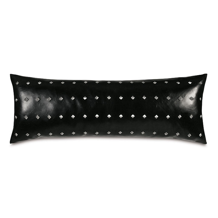 Zelda Studded Decorative Pillow - 13x36 | Eastern Accents