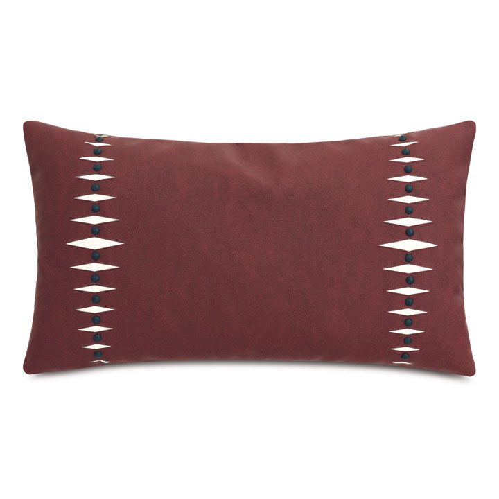 ANDES FAUX LEATHER DECORATIVE PILLOW