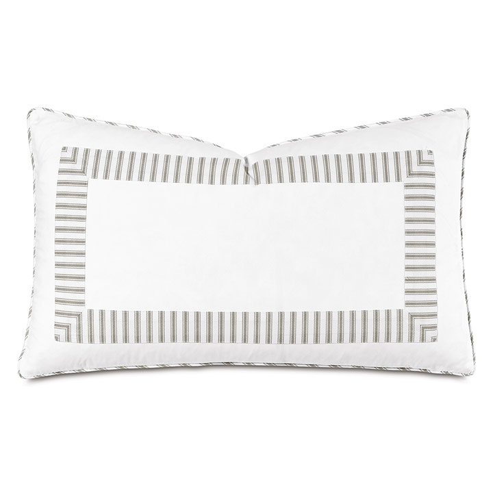 BLASS TICKING DECORATIVE PILLOW IN FAWN