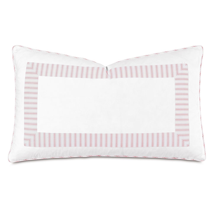 BLASS TICKING DECORATIVE PILLOW IN PETAL