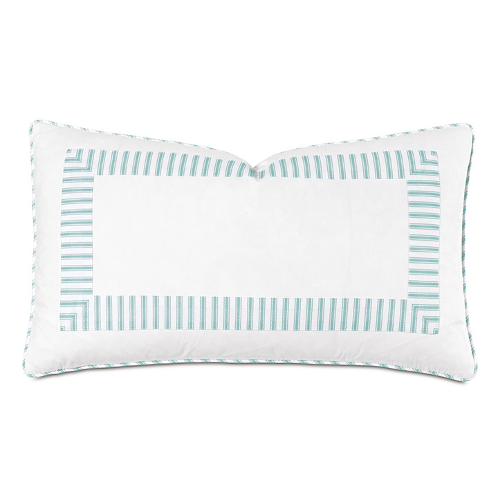 BLASS TICKING DECORATIVE PILLOW IN SEA