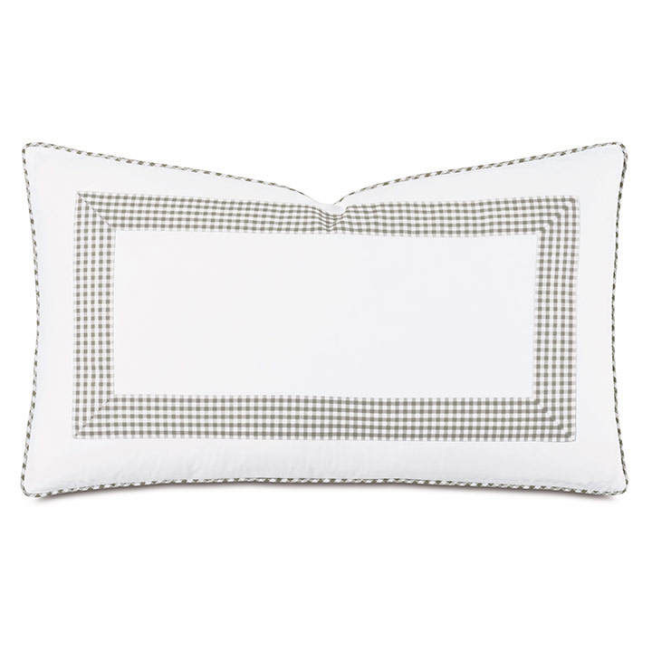 MALAYA GINGHAM DECORATIVE PILLOW IN FAWN