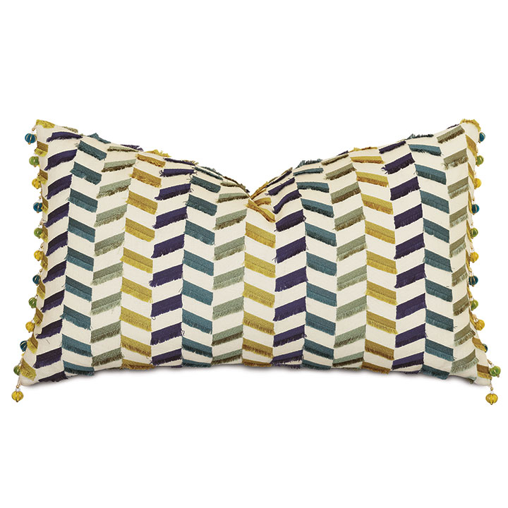 Claire Ball Trim Decorative Pillow