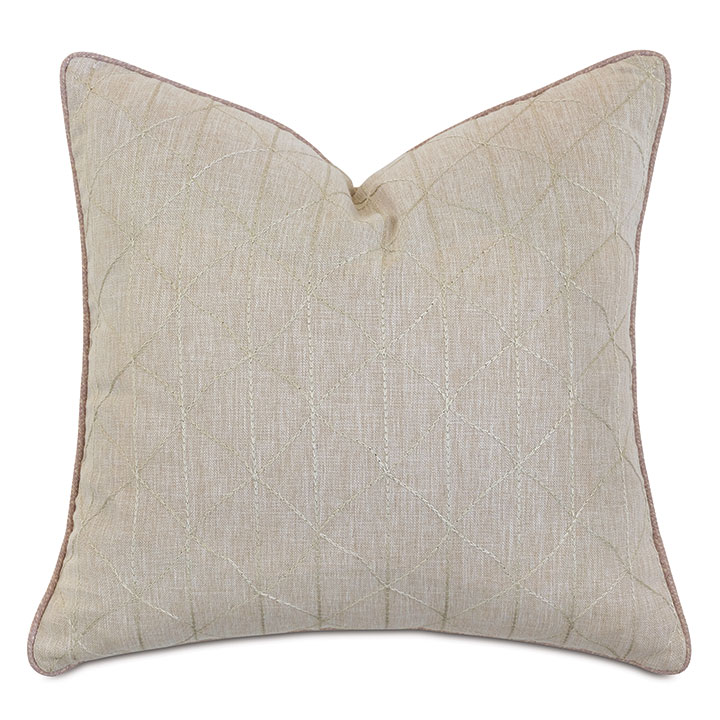 Evie Embroidered Decorative Pillow