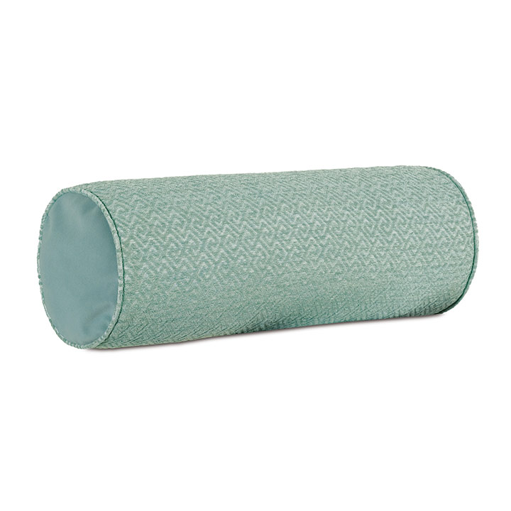 Nigel Greek Key Bolster in Celadon