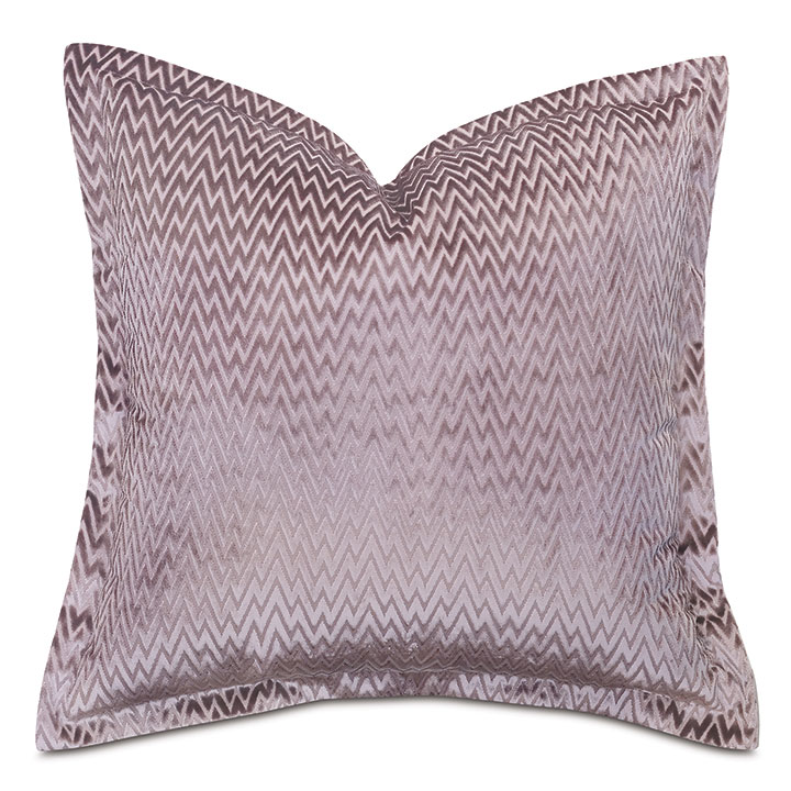 Evie Velvet Chevron Euro Sham