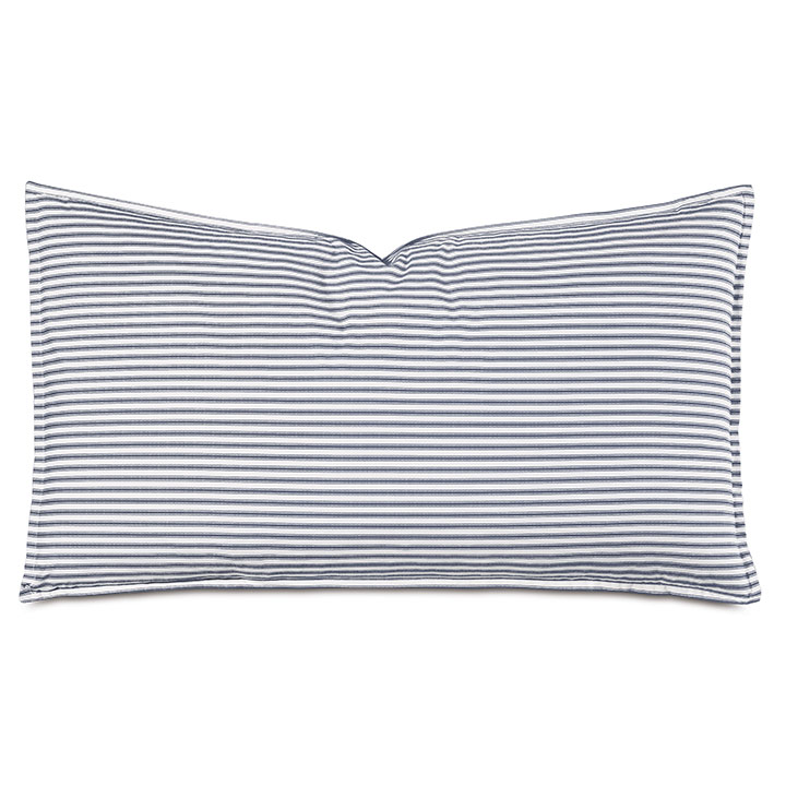 BLASS TICKING KING SHAM IN NAVY