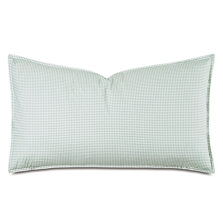 MALAYA GINGHAM KING SHAM IN LEAF