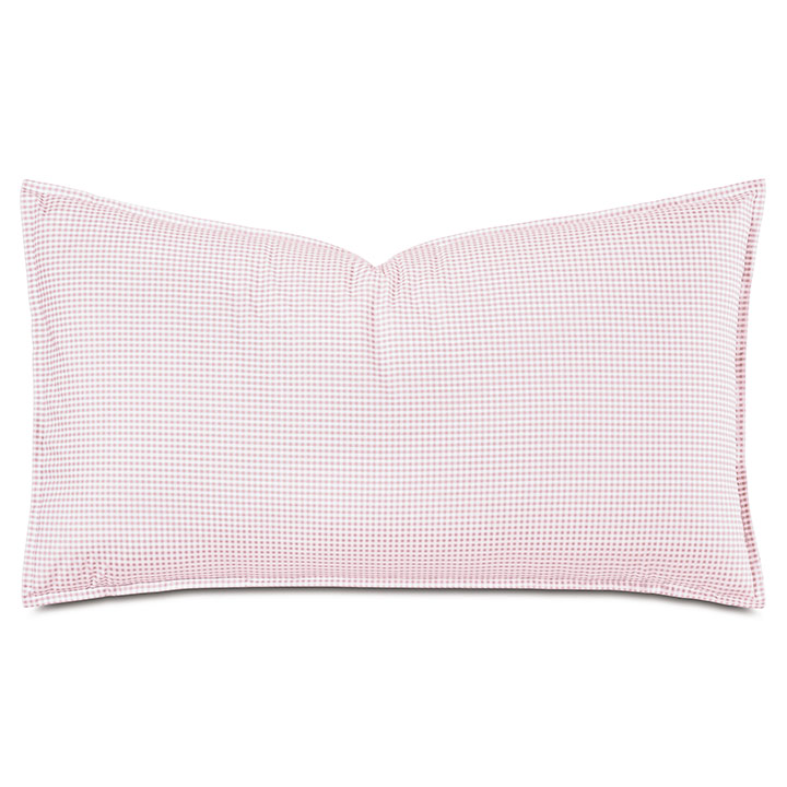 MALAYA GINGHAM KING SHAM IN PETAL