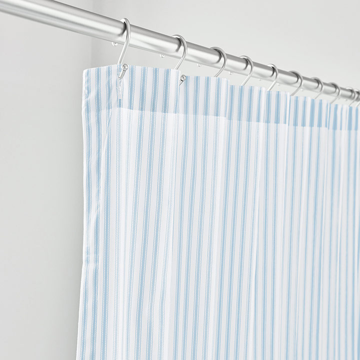 BLASS TICKING SHOWER CURTAIN IN SKY