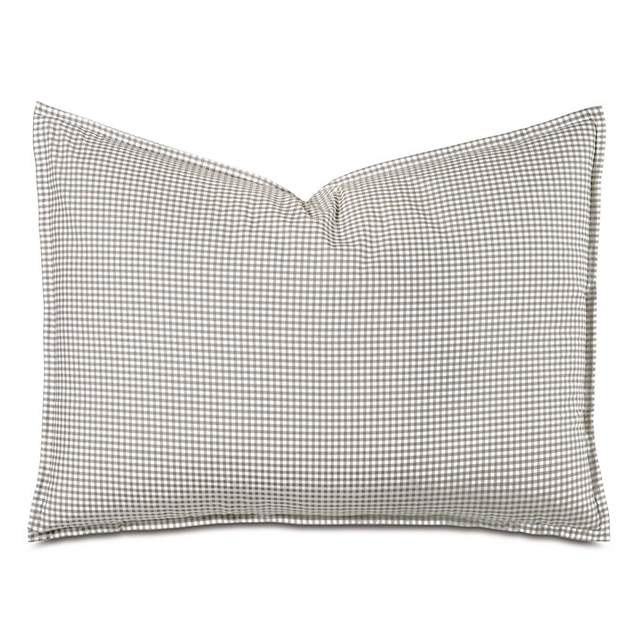 MALAYA GINGHAM STANDARD SHAM IN FAWN