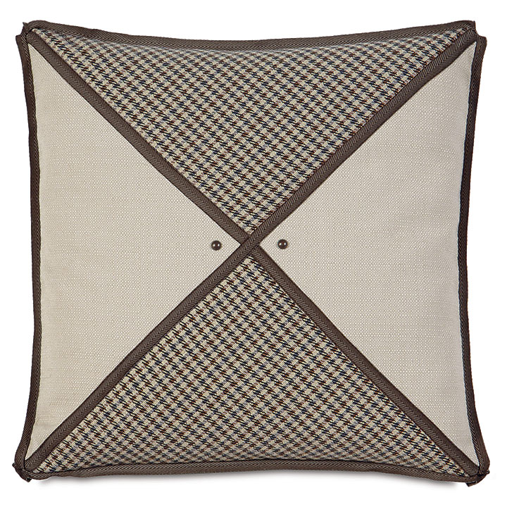 Aiden Houndstooth Insert Decorative Pillow