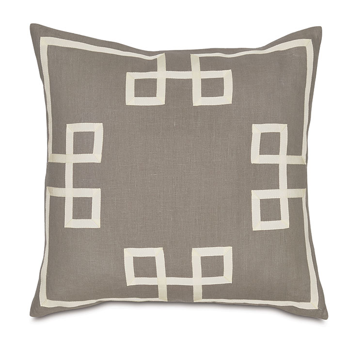 Resort Stone Fret Accent Pillow