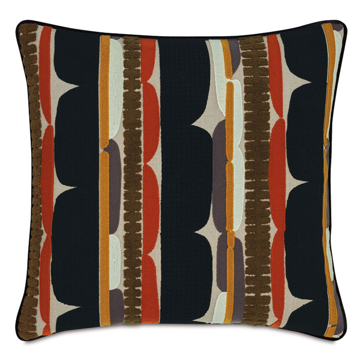 SOL EMBROIDERED DECORATIVE PILLOW