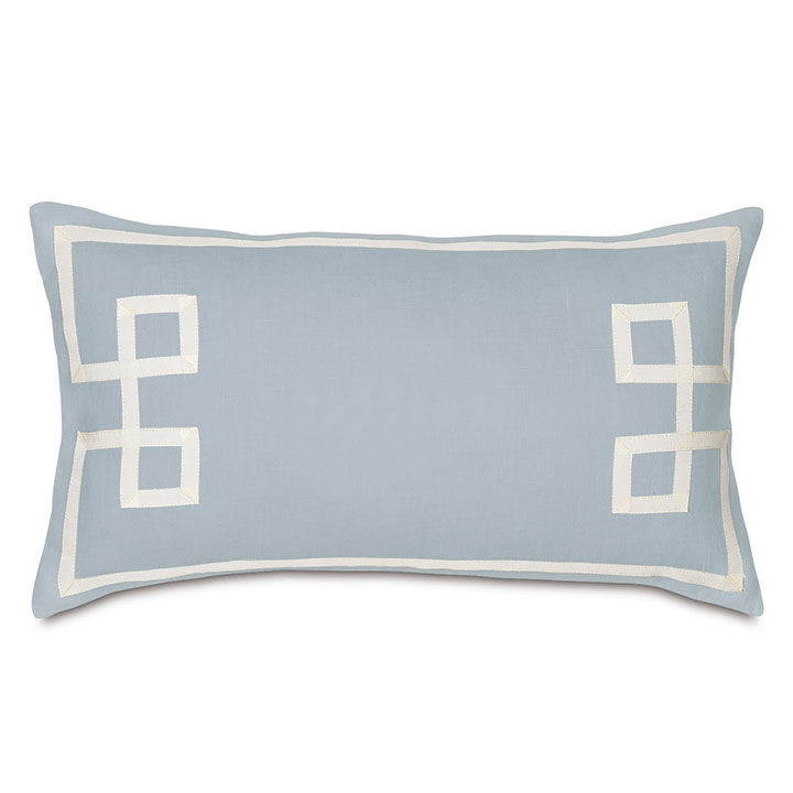 Resort Sky Fret Accent Pillow