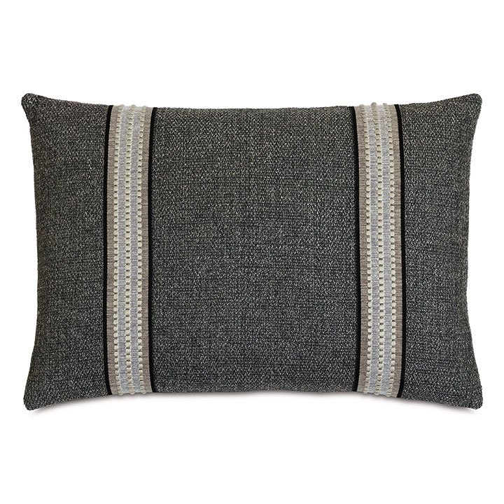 ENOCH TEXTURED BORDER DECORATIVE PILLOW