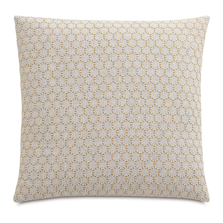 REINHART EMBROIDERED DECORATIVE PILLOW