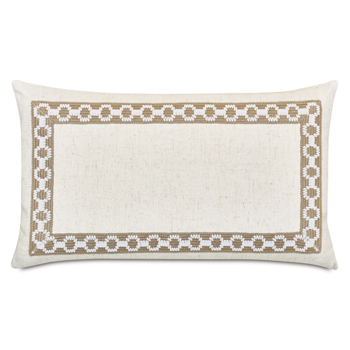EVELINA MITERED BORDER DECORATIVE PILLOW