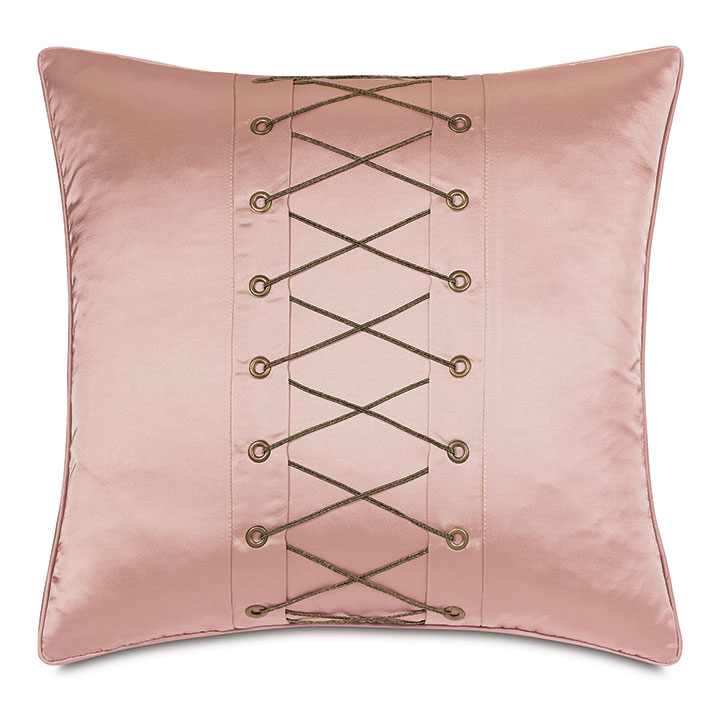 Arwen Lacing Detail Decorative Pillow