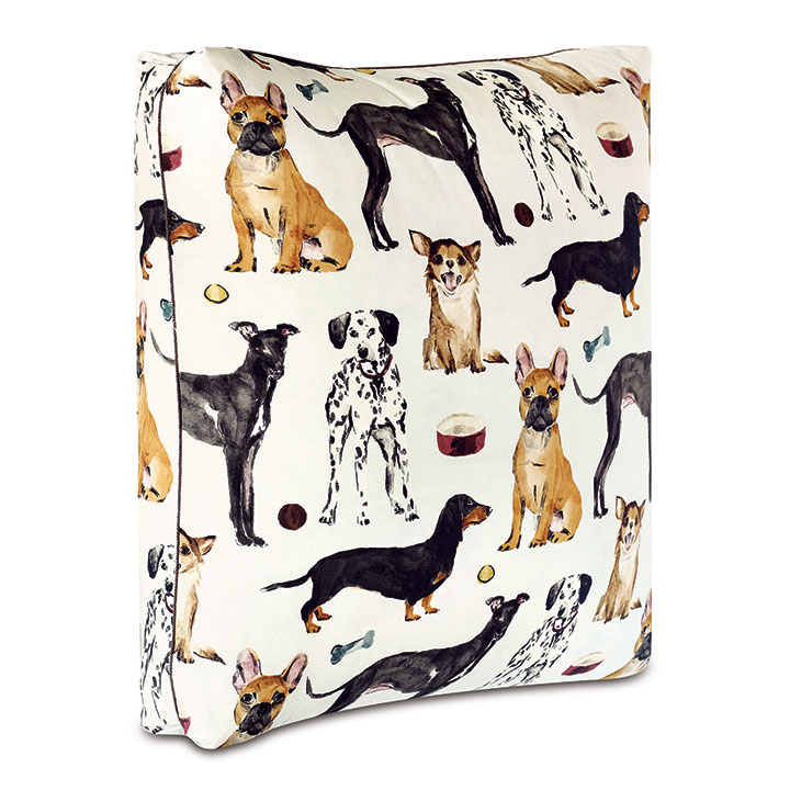 Tompkins Dog Print Floor Pillow