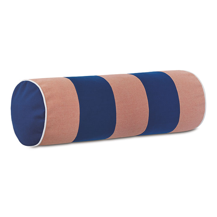 Plage Striped Bolster in Melon