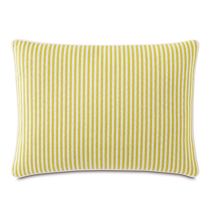 Villa Reversible Decorative Pillow in Lemon