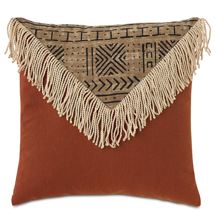 Seydou Color Block Decorative Pillow in Natural