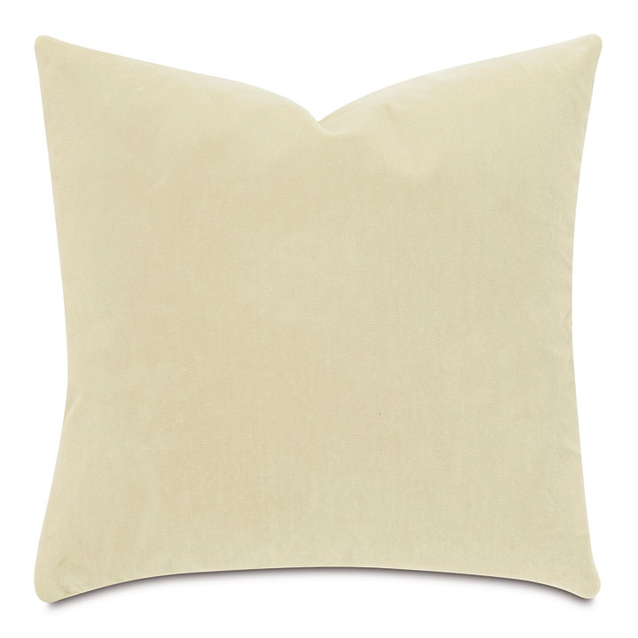 Capra Faux Mohair Decorative Pillow in Sand