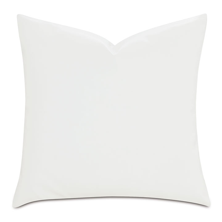 Nevin Vegan Leather Decorative Pillow in Cloud