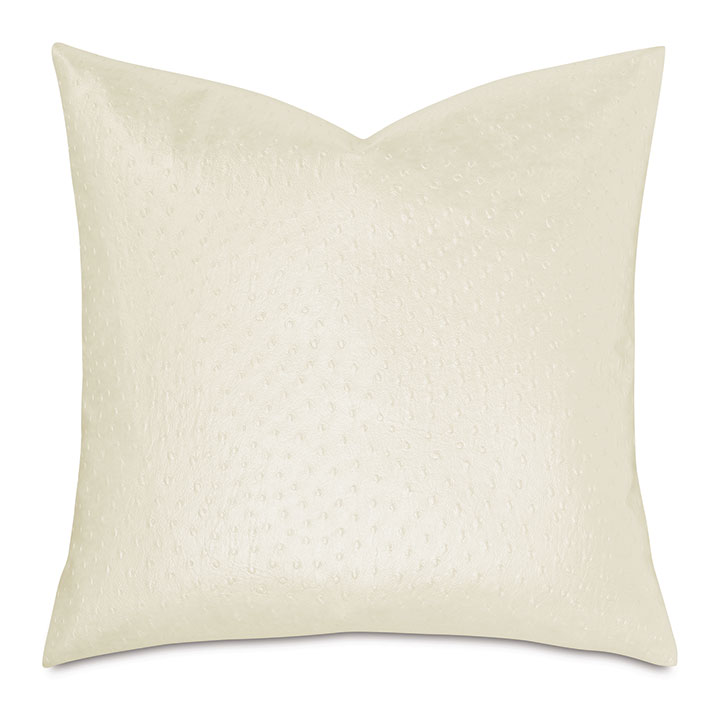 Oswald Faux Ostrich Decorative Pillow