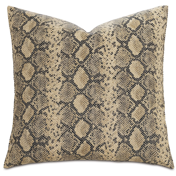 Pascal Faux Python Decorative Pillow