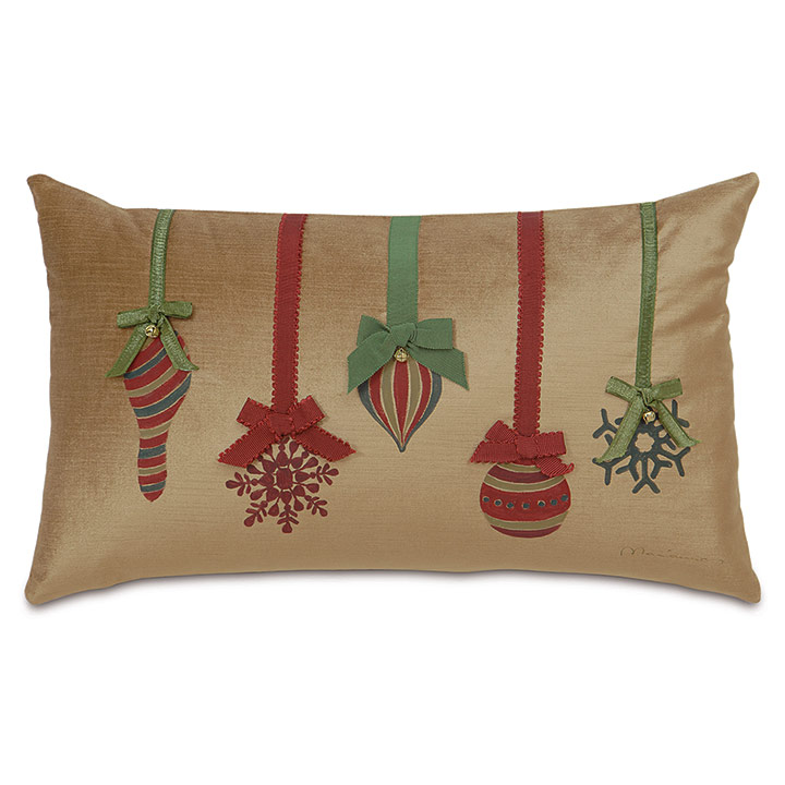 Lucerne Ornaments Decorative Pillow in Gold