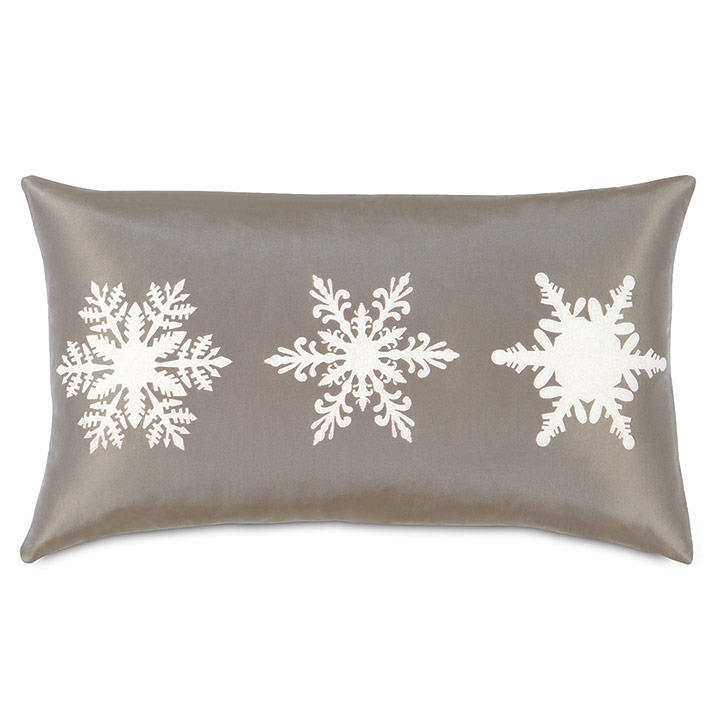 Dreamsicle Snowflakes Decorative Pillow