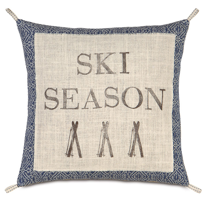 Lodge Blockprinted Decorative Pillow