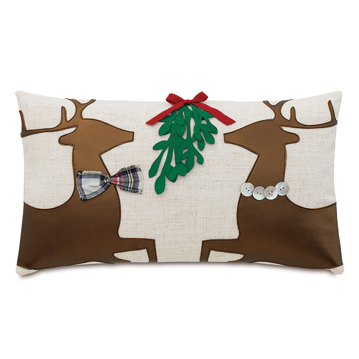 Prancer Applique Decorative Pillow