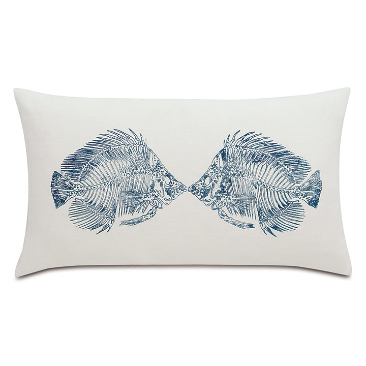 Marine Blockprinted Decorative Pillow