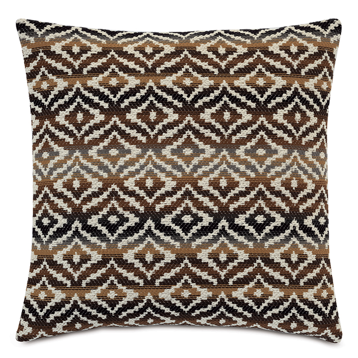 Hancock Decorative Pillow In Brown