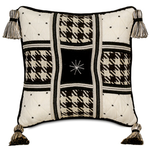 Gaston Black Tufted Patchwork