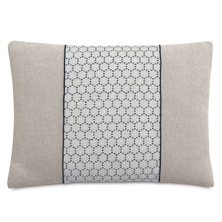 BEAU EMBROIDERED DECORATIVE PILLOW