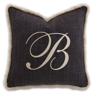 Gilmer Charcoal With Monogram