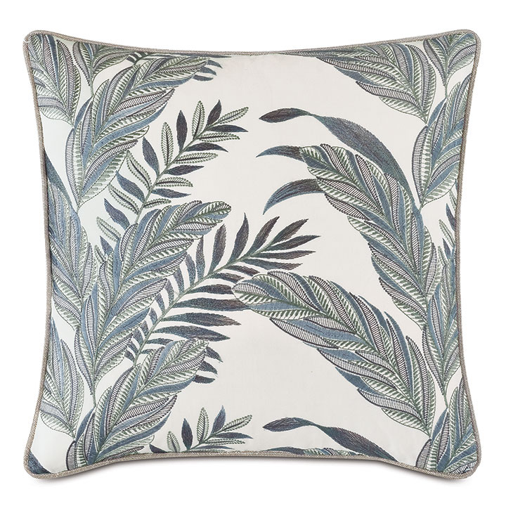 Montecito Embroidered Decorative Pillow