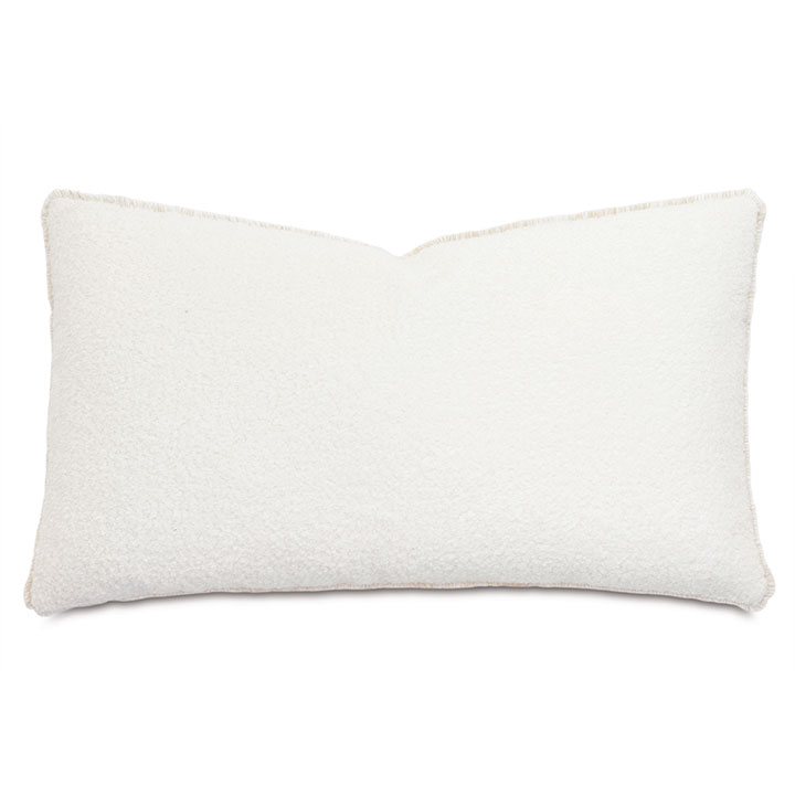 Lobos Boucle Decorative Pillow in Ivory