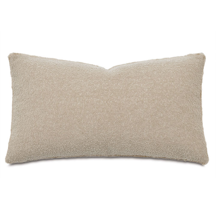 Lobos Boucle Decorative Pillow in Camel