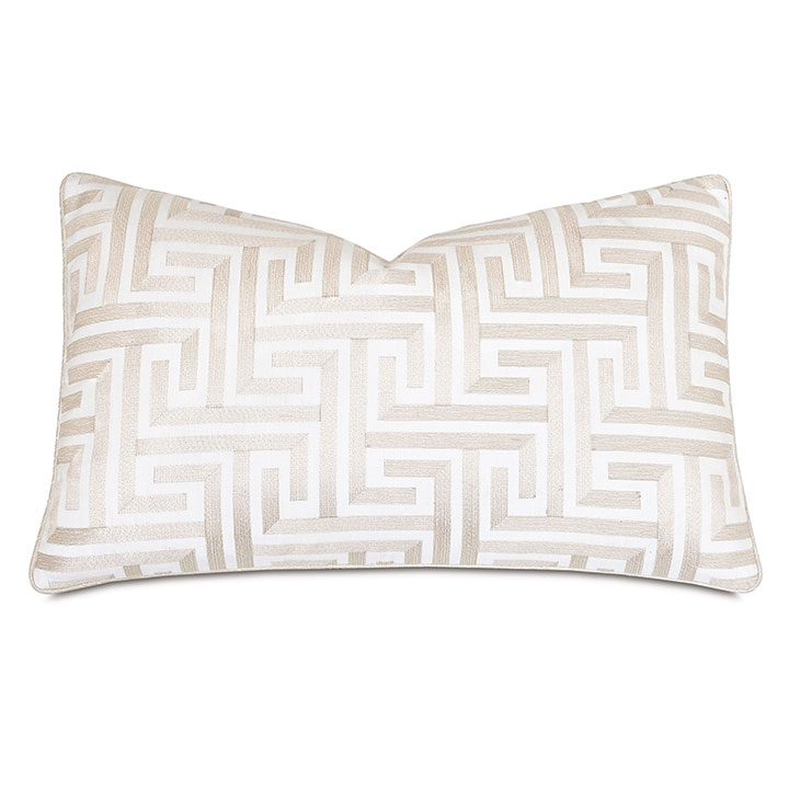 SUSSEX GREEK KEY DECORATIVE PILLOW