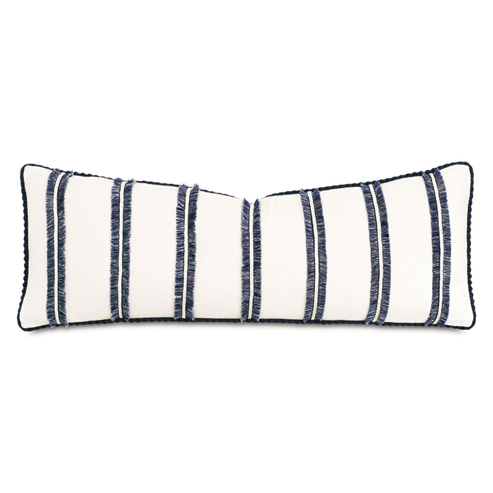 CORONA DEL MAR BRUSH FRINGE DECORATIVE PILLOW