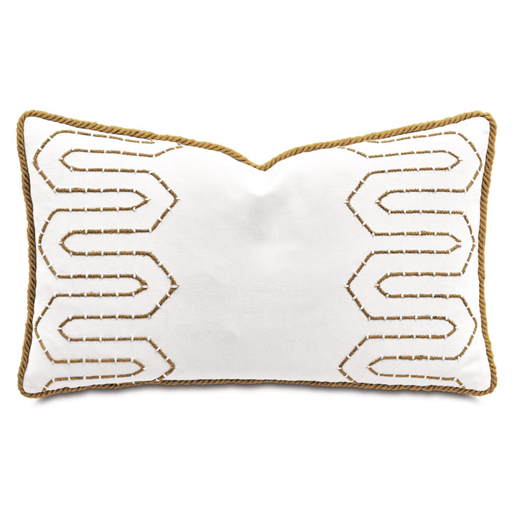 OJAI HAND EMBROIDERED DECORATIVE PILLOW