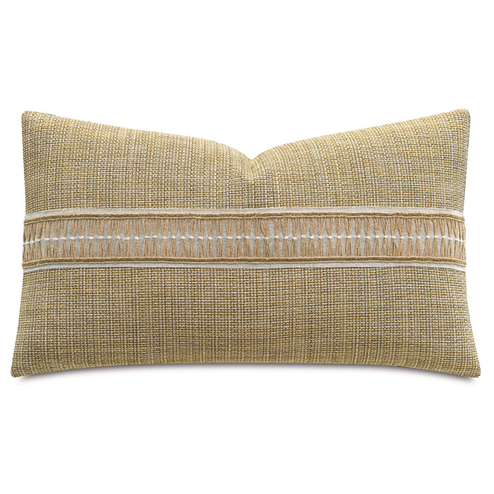 OJAI JUTE BORDER DECORATIVE PILLOW